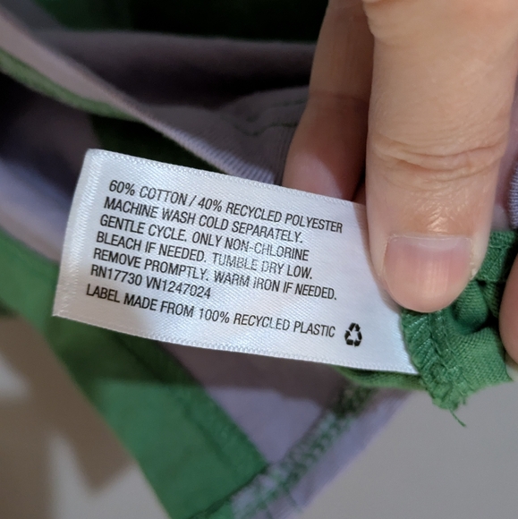 Original Use Green and Purple Striped Shirt Rugby Style Long Sleeve Shirt New - Picture 7 of 12